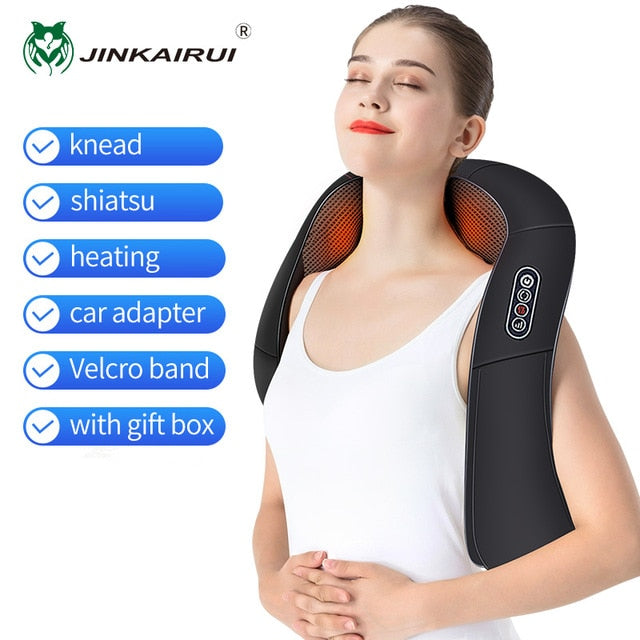 electrical Shiatsu Massager Shawl Roller Heat