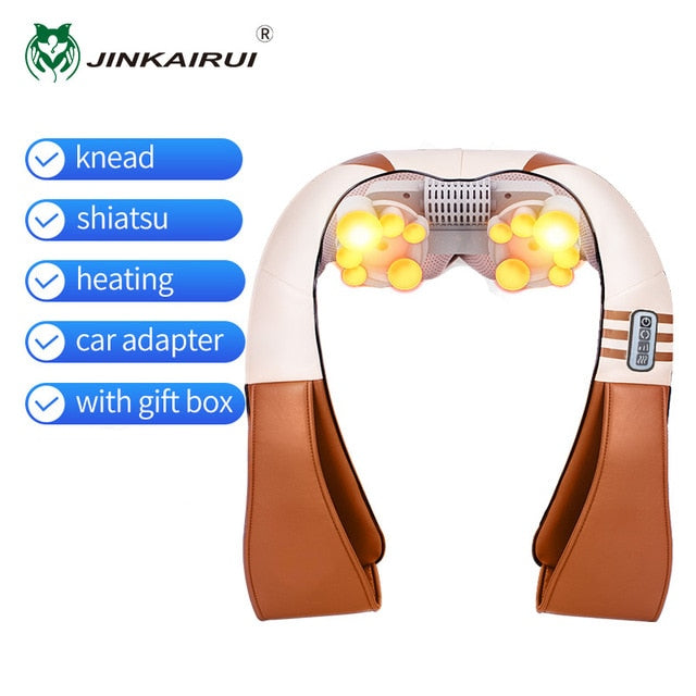 electrical Shiatsu Massager Shawl Roller Heat